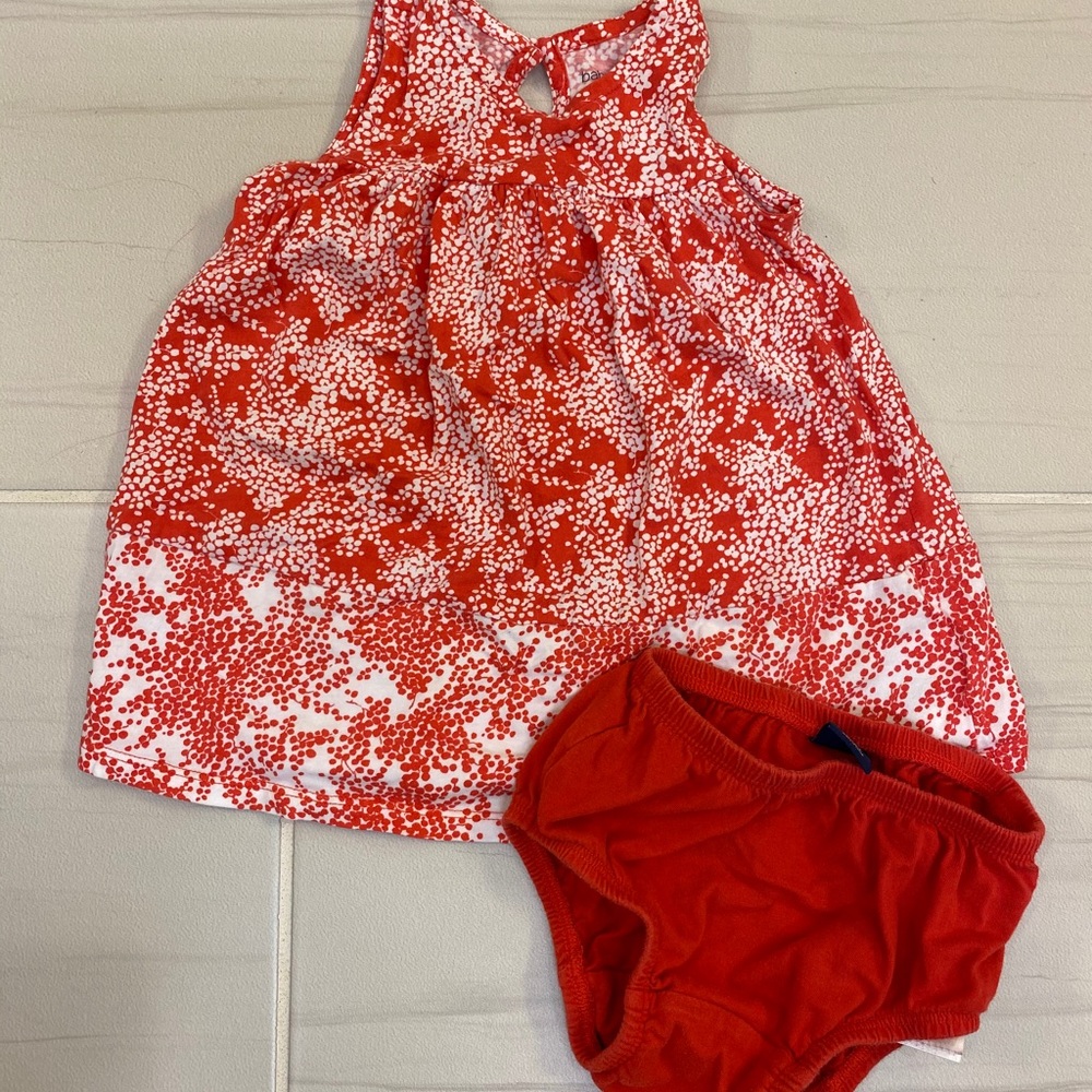 Baby Gap red and white spotted dress